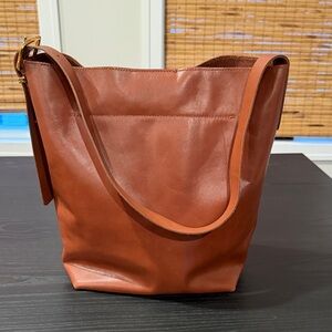 Madewell Rich Tan Leather Tote